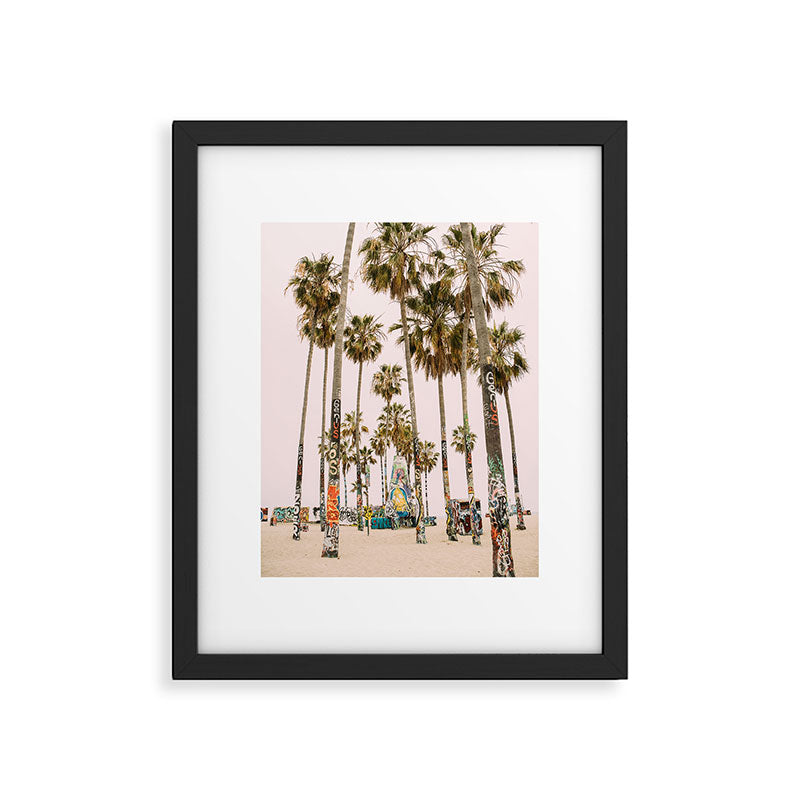 Palm Trees on Venice Beach - Los Angeles California Travel Photography Framed Art Print Gallery Image 3