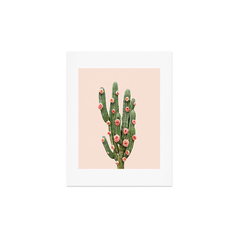 CACTUS AND ROSES Art Print Gallery Image 3