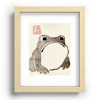 Unimpressed Frog Meika Gafu by Matsumoto Hoji 1814 - Frog Framed Art Print Gallery Image 96