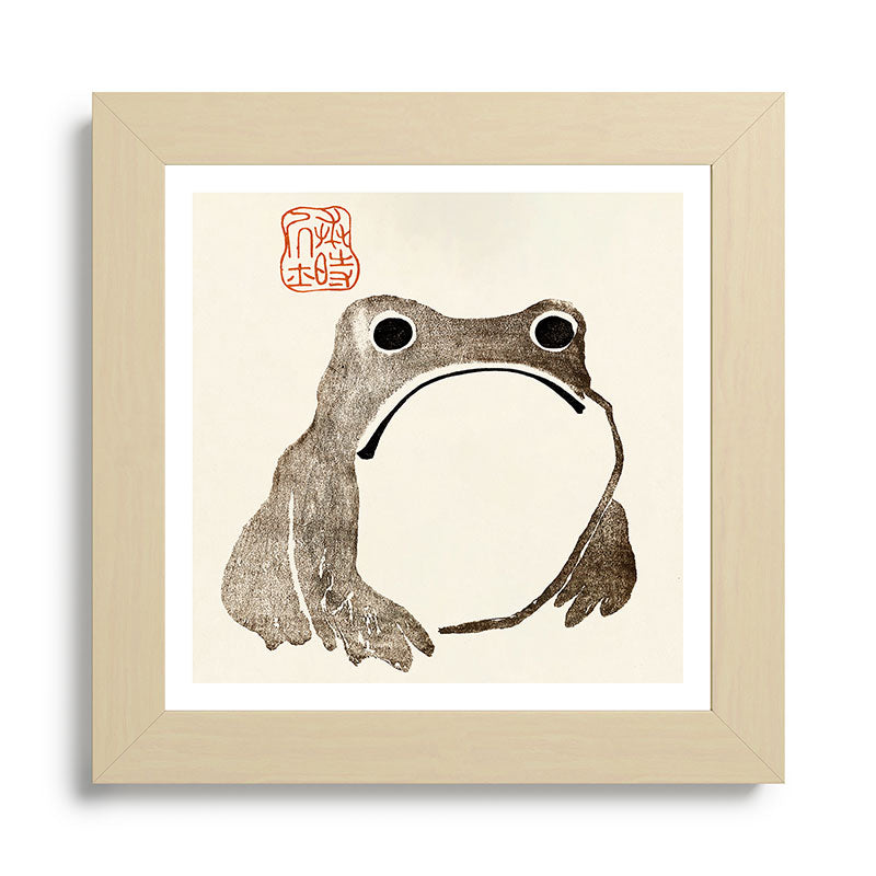 Unimpressed Frog Meika Gafu by Matsumoto Hoji 1814 - Frog Framed Art Print Gallery Image 68