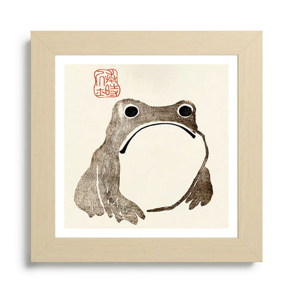 Unimpressed Frog Meika Gafu by Matsumoto Hoji 1814 - Frog Framed Art Print Gallery Image 68