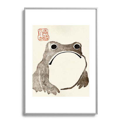 Unimpressed Frog Meika Gafu by Matsumoto Hoji 1814 - Frog Framed Art Print Gallery Image 132
