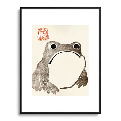 Unimpressed Frog Meika Gafu by Matsumoto Hoji 1814 - Frog Framed Art Print Gallery Image 116