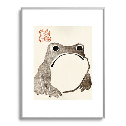 Unimpressed Frog Meika Gafu by Matsumoto Hoji 1814 - Frog Framed Art Print Gallery Image 134