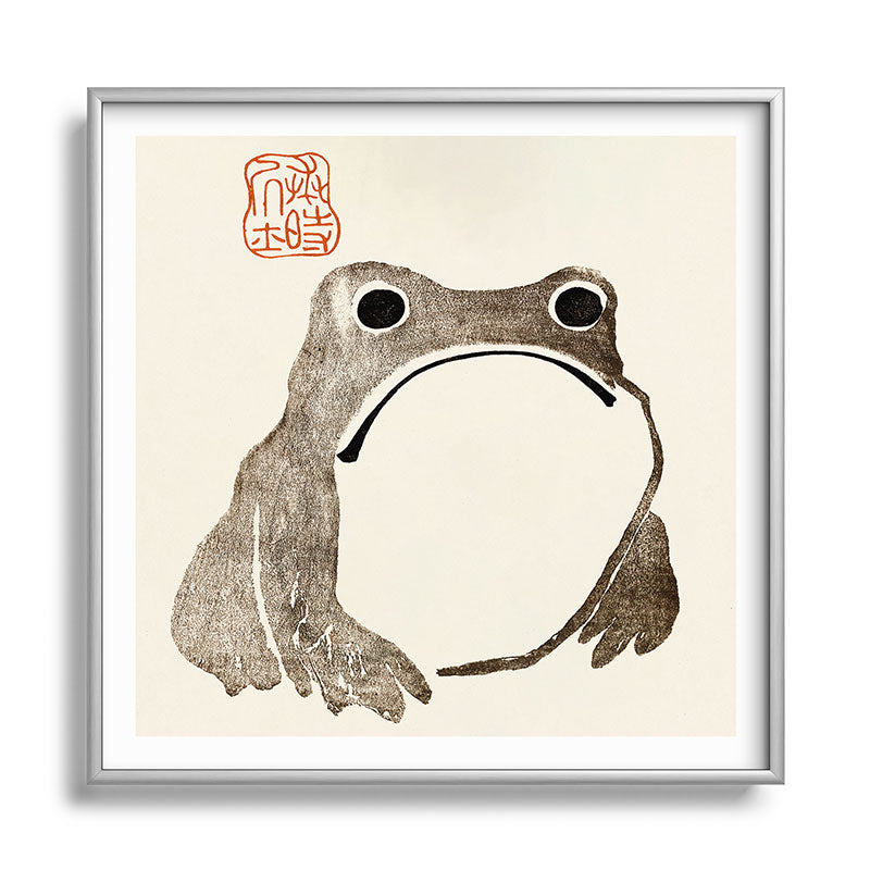 Unimpressed Frog Meika Gafu by Matsumoto Hoji 1814 - Frog Framed Art Print Gallery Image 140