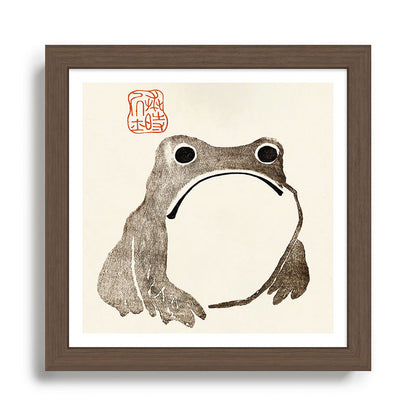 Unimpressed Frog Meika Gafu by Matsumoto Hoji 1814 - Frog Framed Art Print Gallery Image 13