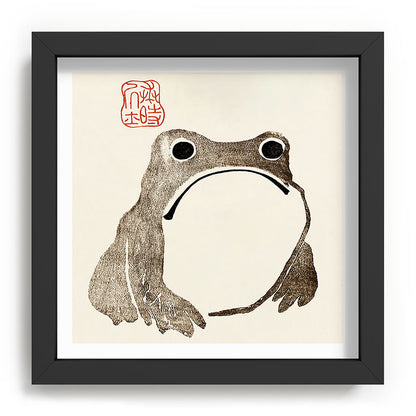 Unimpressed Frog Meika Gafu by Matsumoto Hoji 1814 - Frog Framed Art Print Gallery Image 90