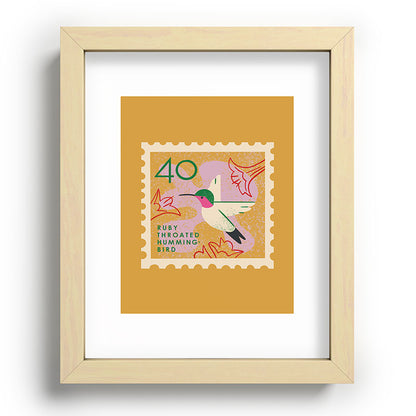 Hummingbird Postage Stamp Framed Art Print Gallery Image 96