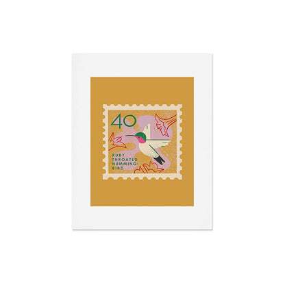 Hummingbird Postage Stamp Art Print Gallery Image 6