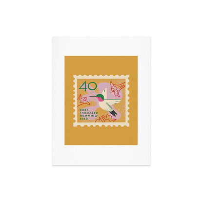Hummingbird Postage Stamp Art Print Gallery Image 8