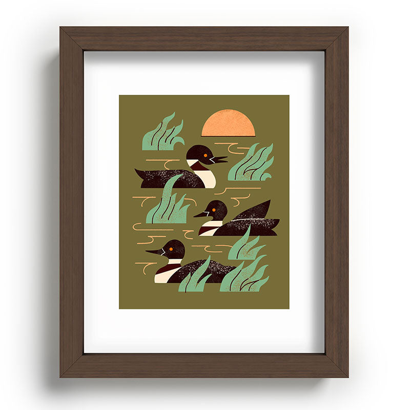 Loons At Dusk Framed Art Print Gallery Image 64