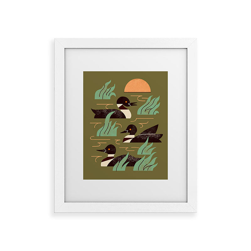 Loons At Dusk Framed Art Print Gallery Image 51