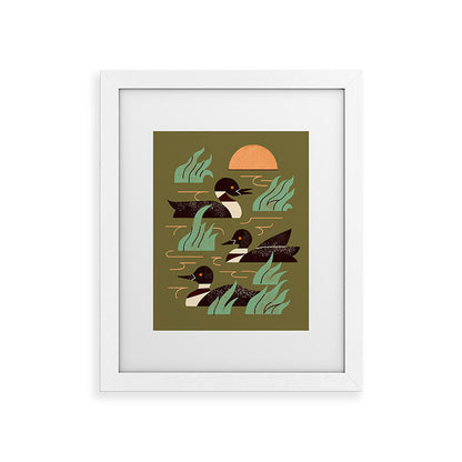 Loons At Dusk Framed Art Print Gallery Image 51