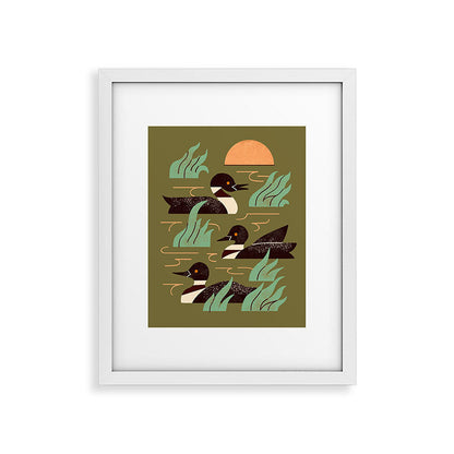 Loons At Dusk Framed Art Print Gallery Image 26