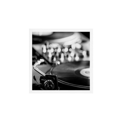 dj turntable record music aesthetic close up elegant mood art photography Art Print Gallery Image 2
