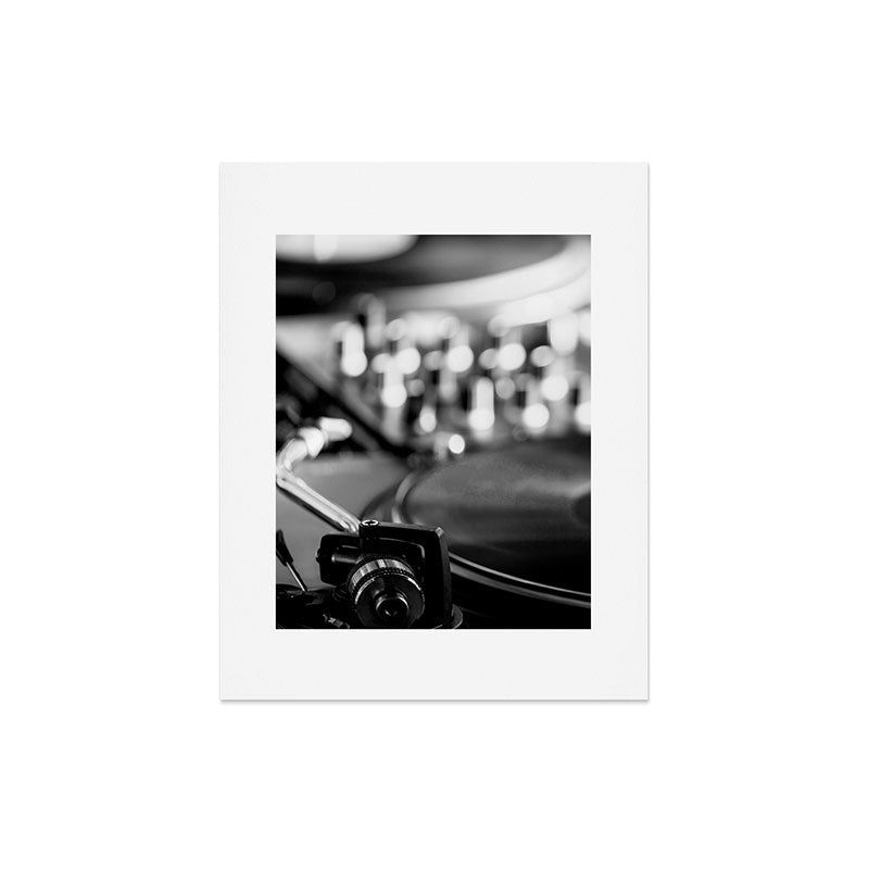 dj turntable record music aesthetic close up elegant mood art photography Art Print Gallery Image 6