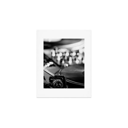 dj turntable record music aesthetic close up elegant mood art photography Art Print Gallery Image 1