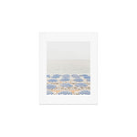 Blue Striped Umbrellas of the French Riviera | Nice, France beach photography Art Print Gallery Image 1