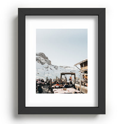 Dolomite Ski Resort | The definition of Mountaintop Après-ski definition | Norther Italy travel prints Framed Art Print Gallery Image 33