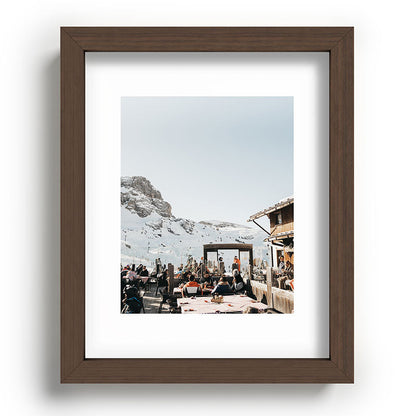 Dolomite Ski Resort | The definition of Mountaintop Après-ski definition | Norther Italy travel prints Framed Art Print Gallery Image 37