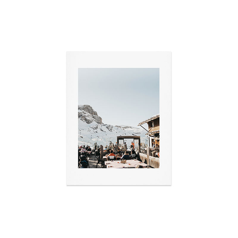 Dolomite Ski Resort | The definition of Mountaintop Après-ski definition | Norther Italy travel prints Art Print Gallery Image 2