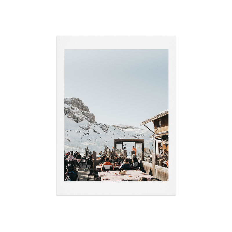 Dolomite Ski Resort | The definition of Mountaintop Après-ski definition | Norther Italy travel prints Art Print Gallery Image 5