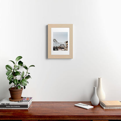 Dolomite Ski Resort | The definition of Mountaintop Après-ski definition | Norther Italy travel prints Framed Art Print Gallery Image 26