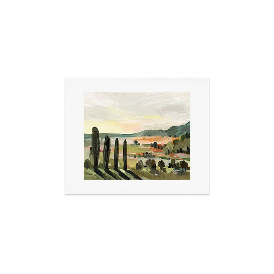 Italian Field in Warm Sunlight Art Print Gallery Image 1