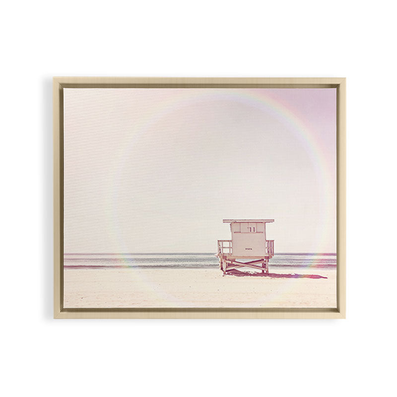 Beach hut Framed Canvas Print Gallery Image 15