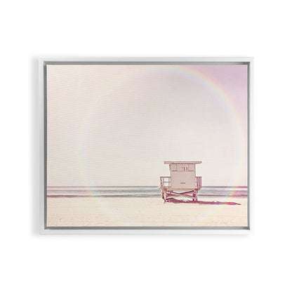 Beach hut Framed Canvas Print Gallery Image 22