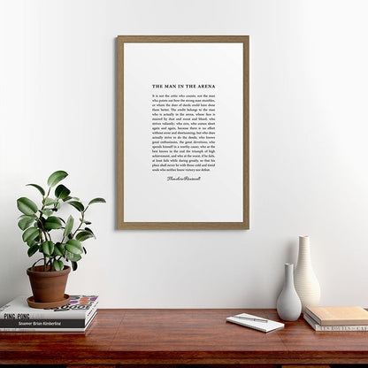 The Man In The Arena Framed Art Print Gallery Image 56