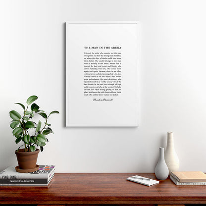 The Man In The Arena Framed Art Print Gallery Image 37