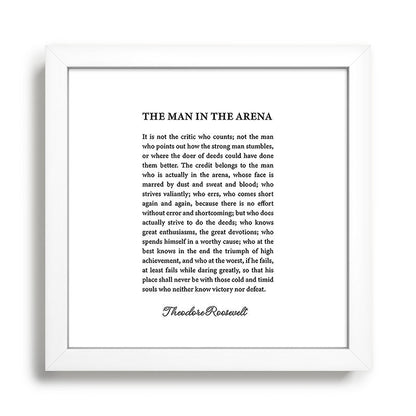 The Man In The Arena Framed Art Print Gallery Image 35