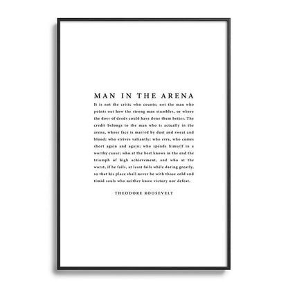 The Man In The Arena, Theodore Roosevelt Framed Art Print Gallery Image 113
