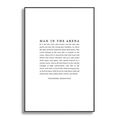 The Man In The Arena, Theodore Roosevelt Framed Art Print Gallery Image 117
