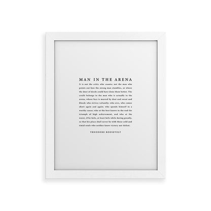 The Man In The Arena, Theodore Roosevelt Framed Art Print Gallery Image 75