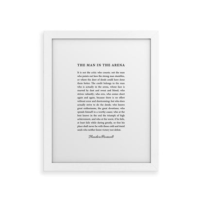 The Man In The Arena Framed Art Print Gallery Image 74
