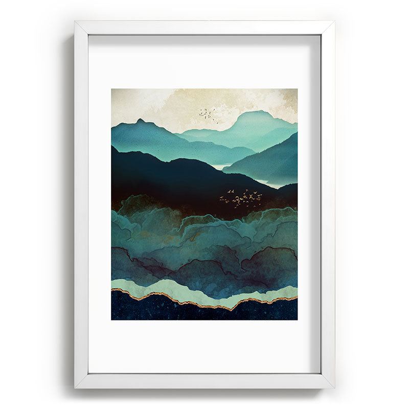 Indigo Mountains Framed Art Print Gallery Image 105