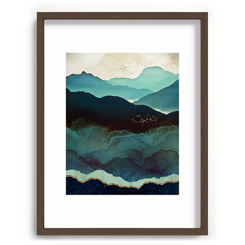 Indigo Mountains Framed Art Print Gallery Image 92