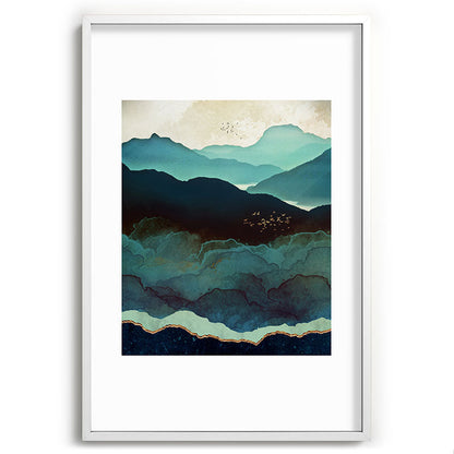 Indigo Mountains Framed Art Print Gallery Image 110
