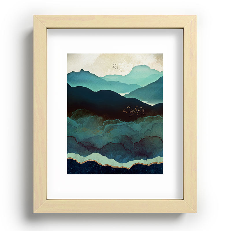 Indigo Mountains Framed Art Print Gallery Image 96
