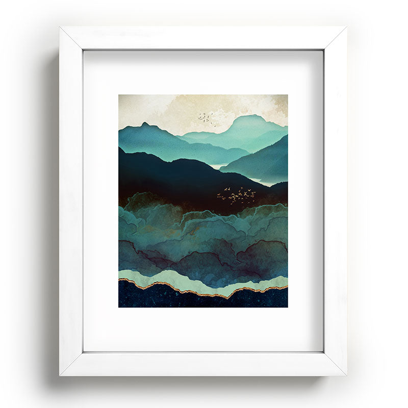 Indigo Mountains Framed Art Print Gallery Image 104
