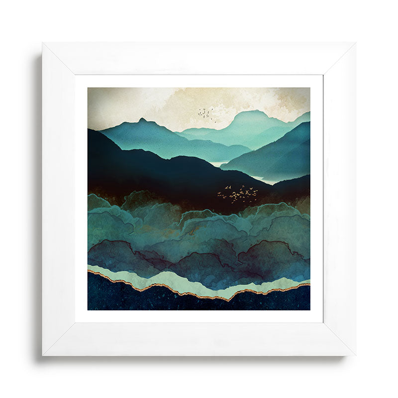 Indigo Mountains Framed Art Print Gallery Image 79