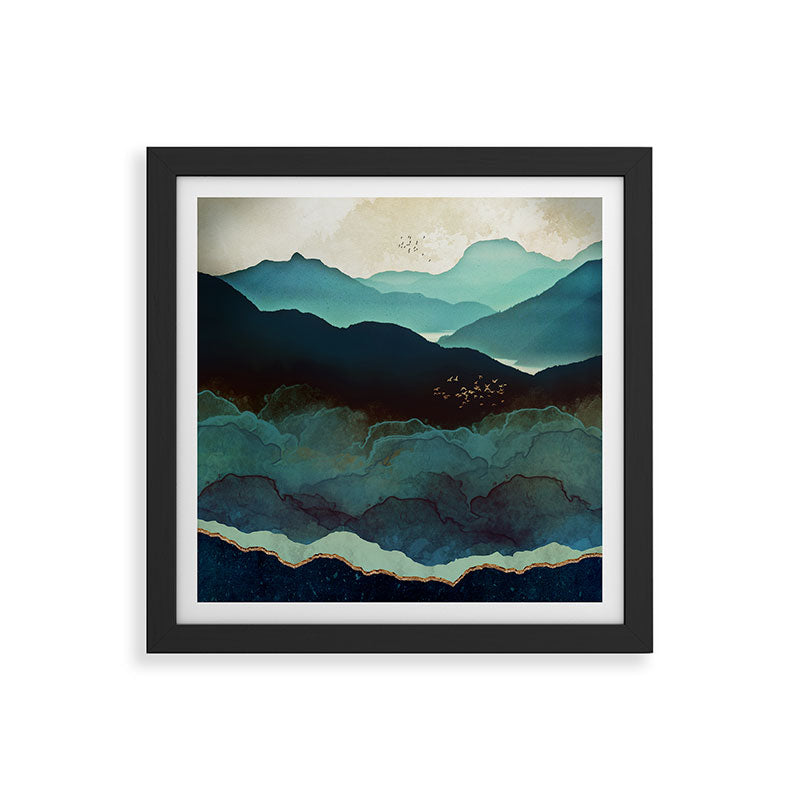 Indigo Mountains Framed Art Print Gallery Image 50
