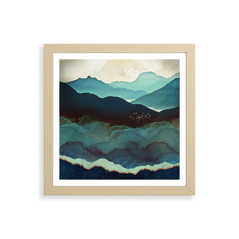 Indigo Mountains Framed Art Print Gallery Image 71