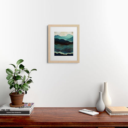 Indigo Mountains Framed Art Print Gallery Image 63