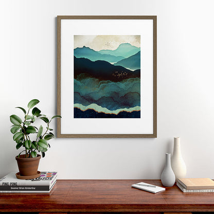 Indigo Mountains Framed Art Print Gallery Image 58
