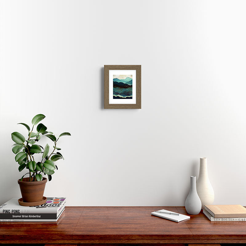 Indigo Mountains Framed Art Print Gallery Image 49