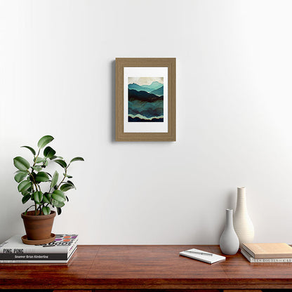 Indigo Mountains Framed Art Print Gallery Image 52