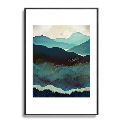 Indigo Mountains Framed Art Print Gallery Image 113